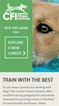 Mobile Screenshot of caninefitnessinstitute.com